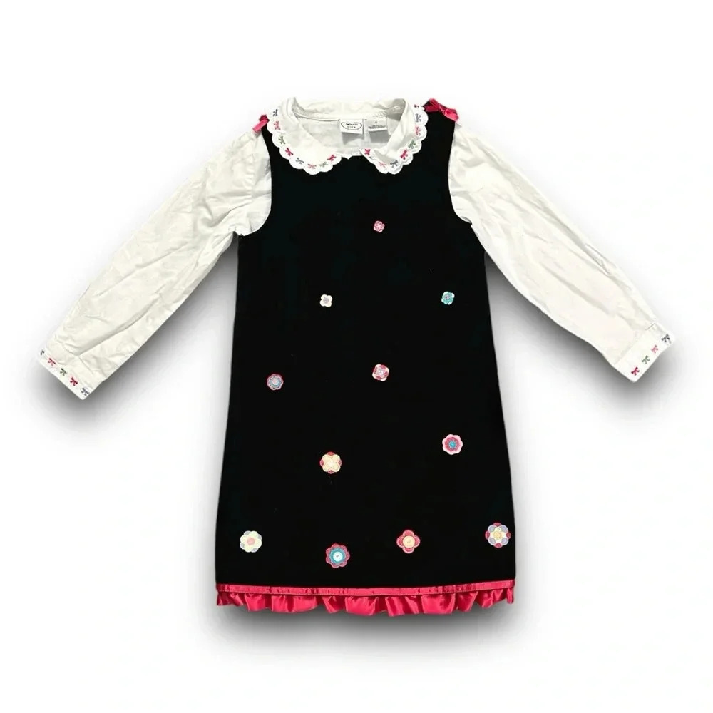 Talbots | Girl’s Velvet Jumper Set (6) 🎀